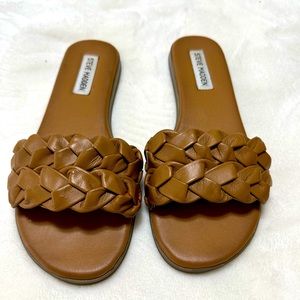 Steve Madden brown Woven Flats
